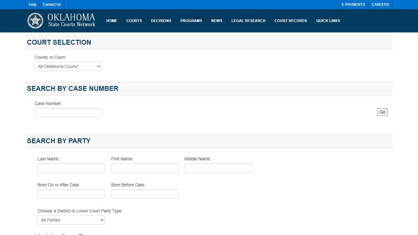 OSCN Case Search